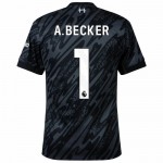 Günstige Fußballtrikots Liverpool A. Becker 1 Torwart 2024-25 Schwarze Kurzarm